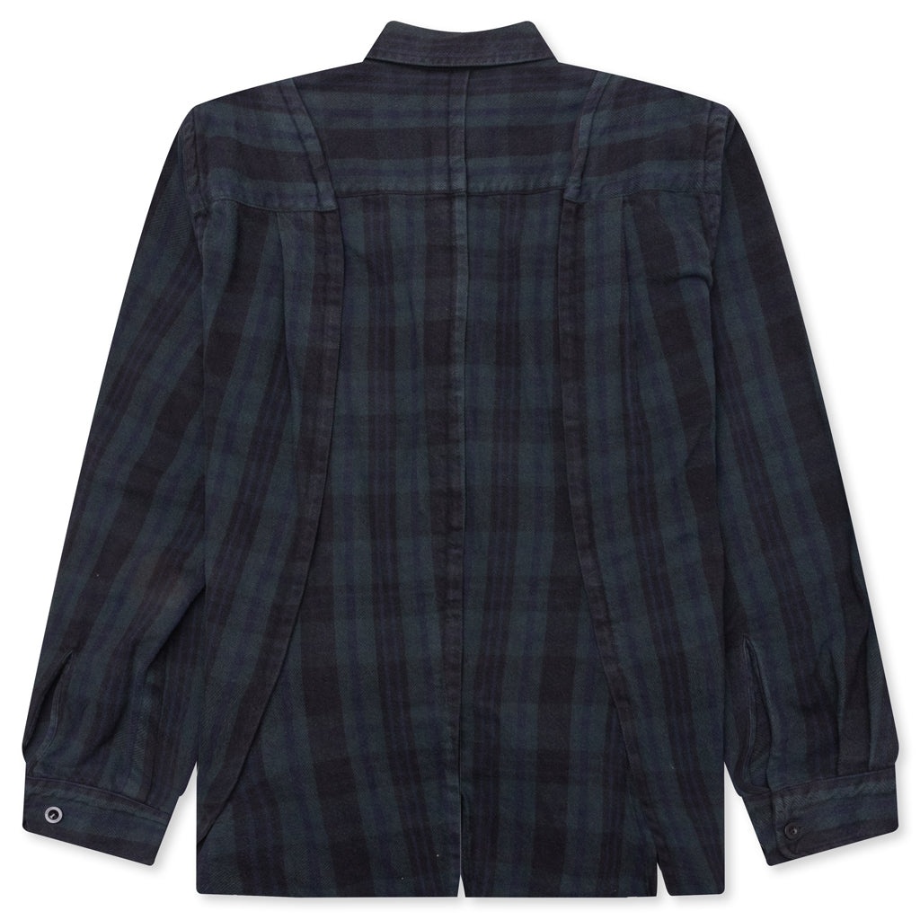PLAID SHIRT - BLACK - 2