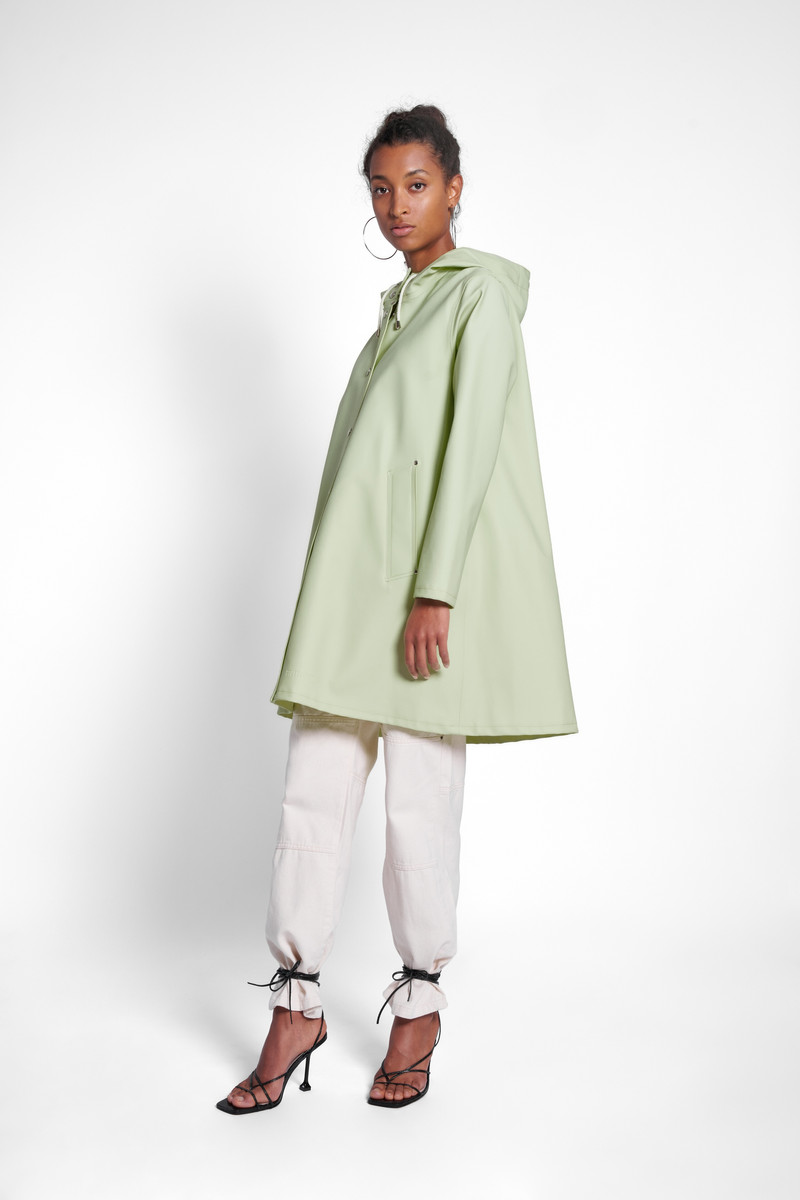 Stutterheim Mosebacke Raincoat Seafoam Green outlook
