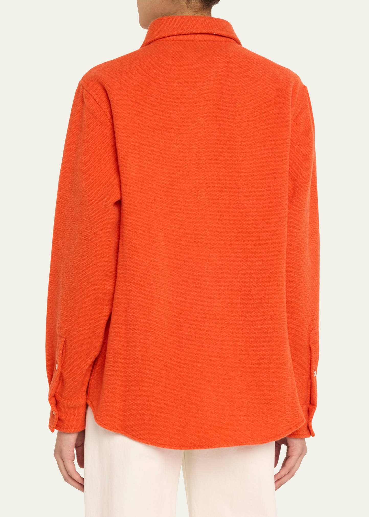 Fire Solid Cashmere Shirt - 3