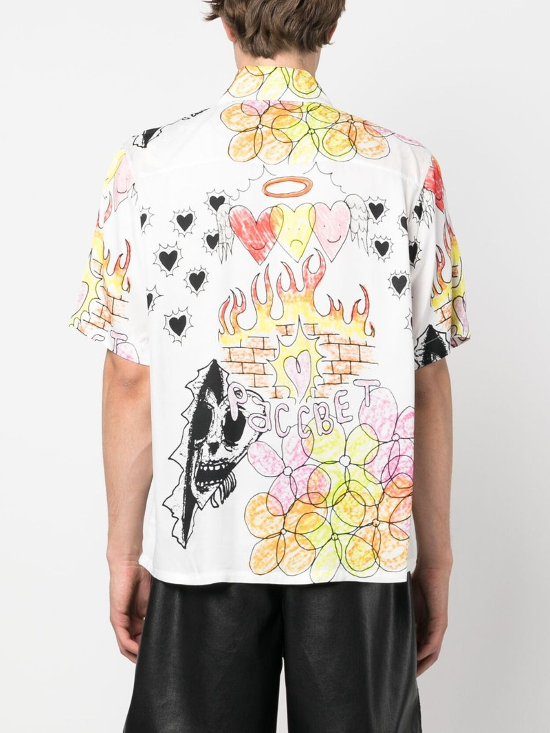 Drawstrings graphic-print shirt 4