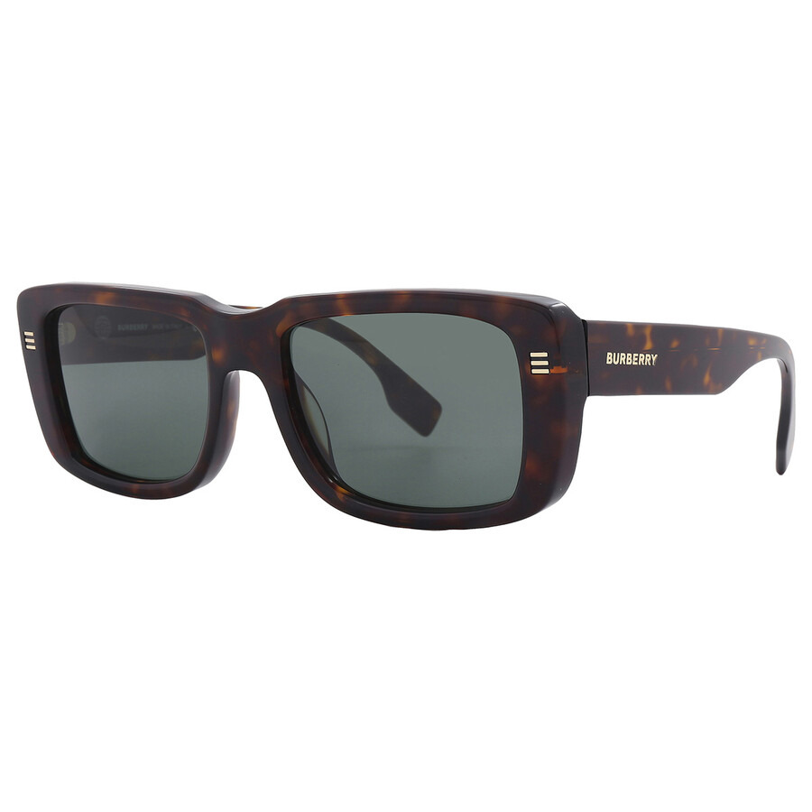 Burberry Jarvis Green Rectangular Men's Sunglasses BE4376U 300271 55 - 3