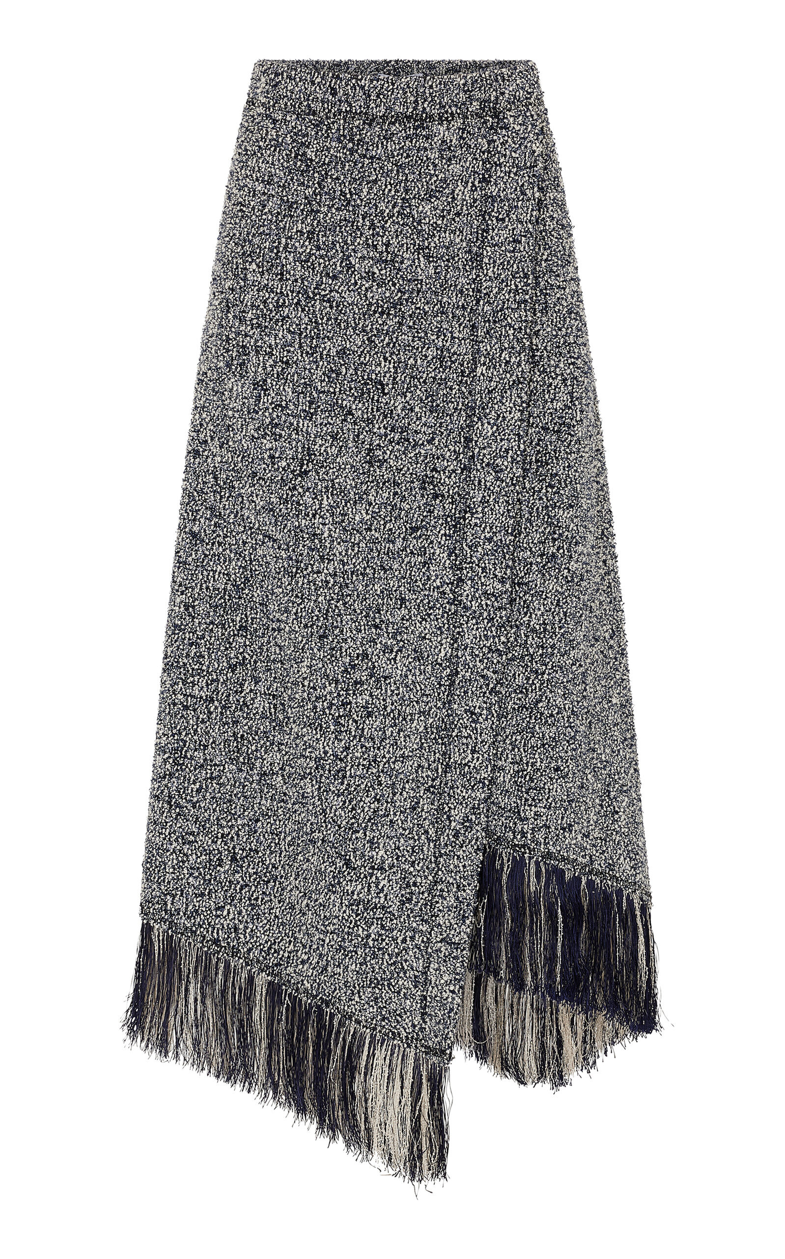Fringed Bouclé Midi Skirt multi - 3