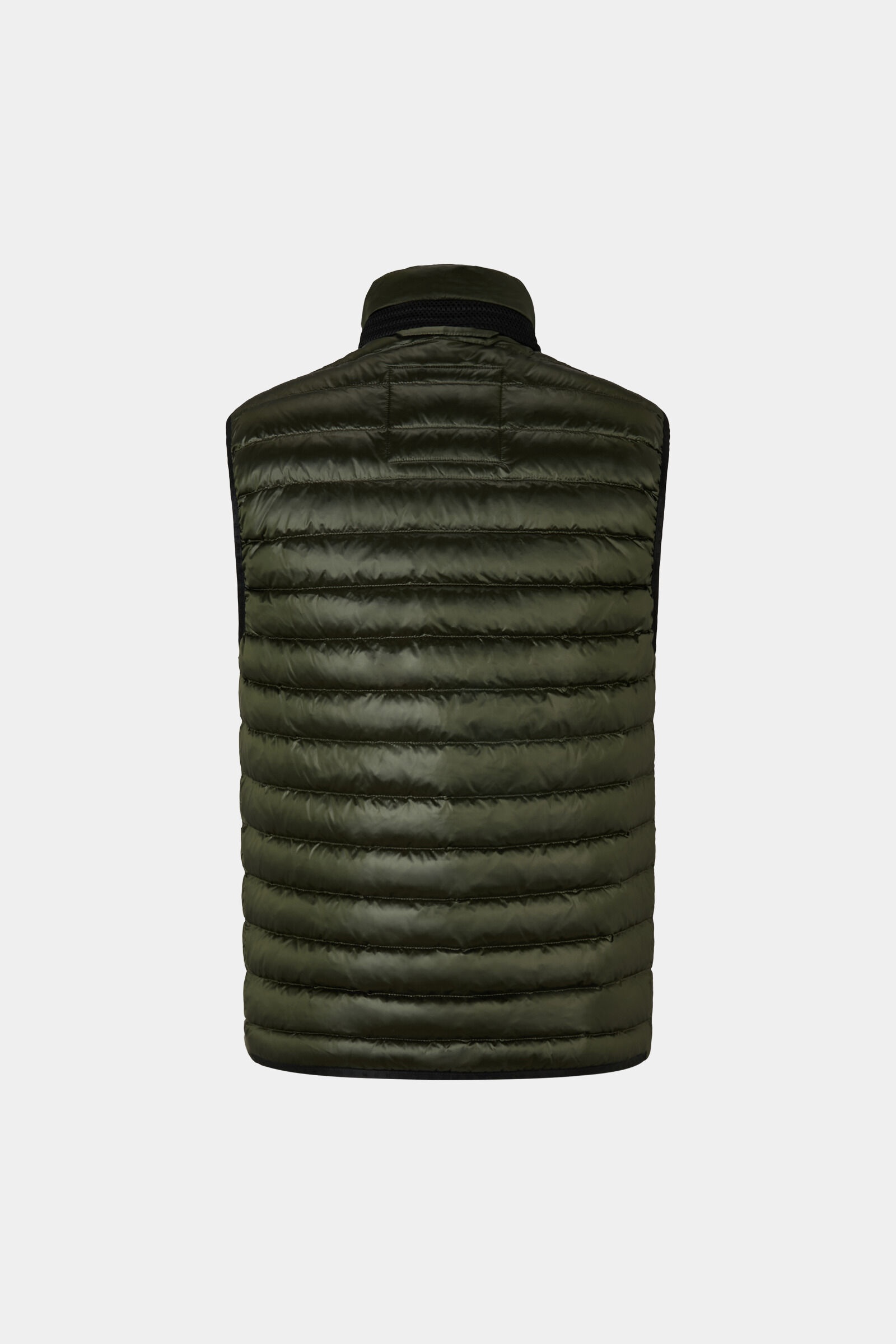 Lasse Lightweight down gilet in Olive green - 9
