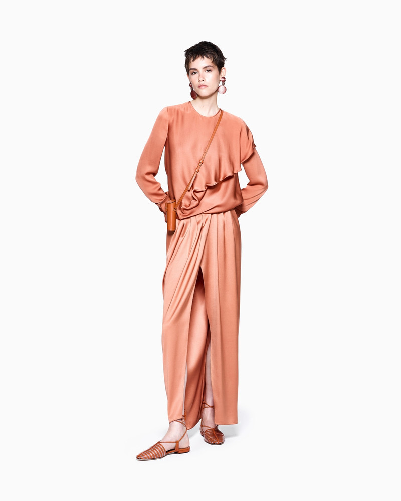 LONG SILK WRAP SKIRT 2