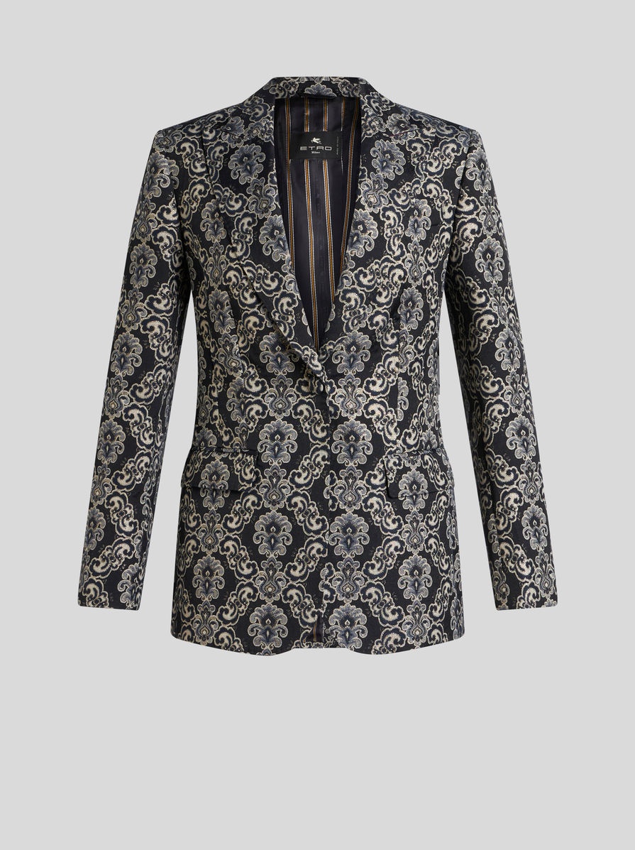 COTTON JACQUARD JACKET - 1