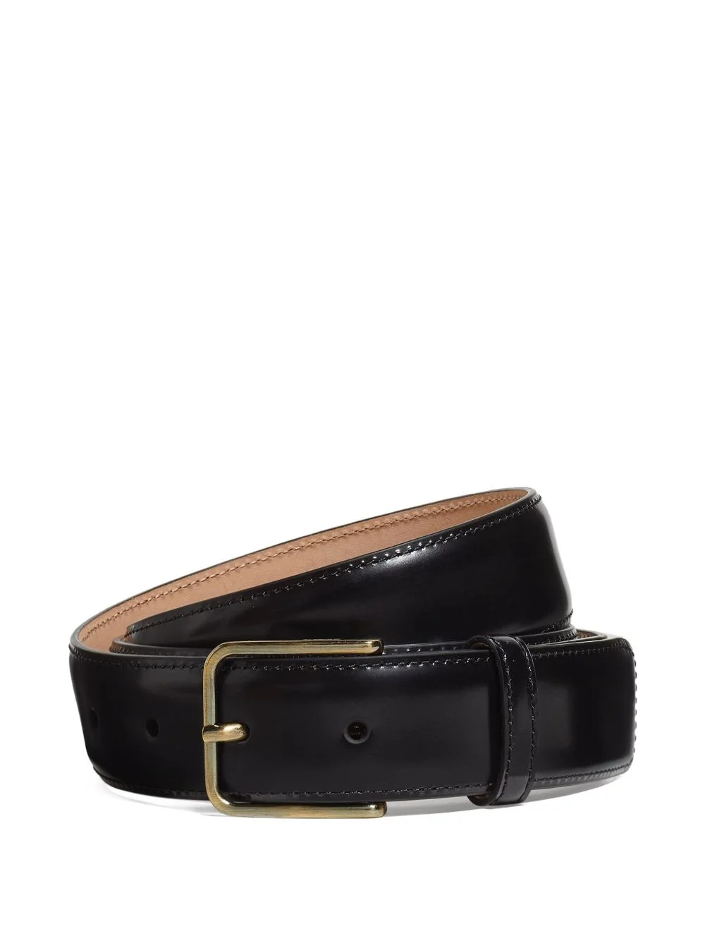 leather buckle belt - 1