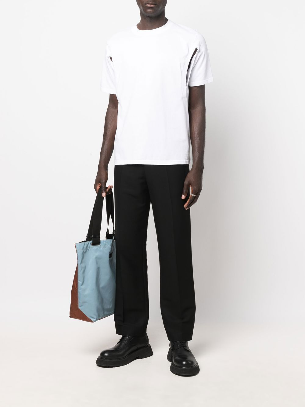 cut-out organic cotton T-shirt - 2