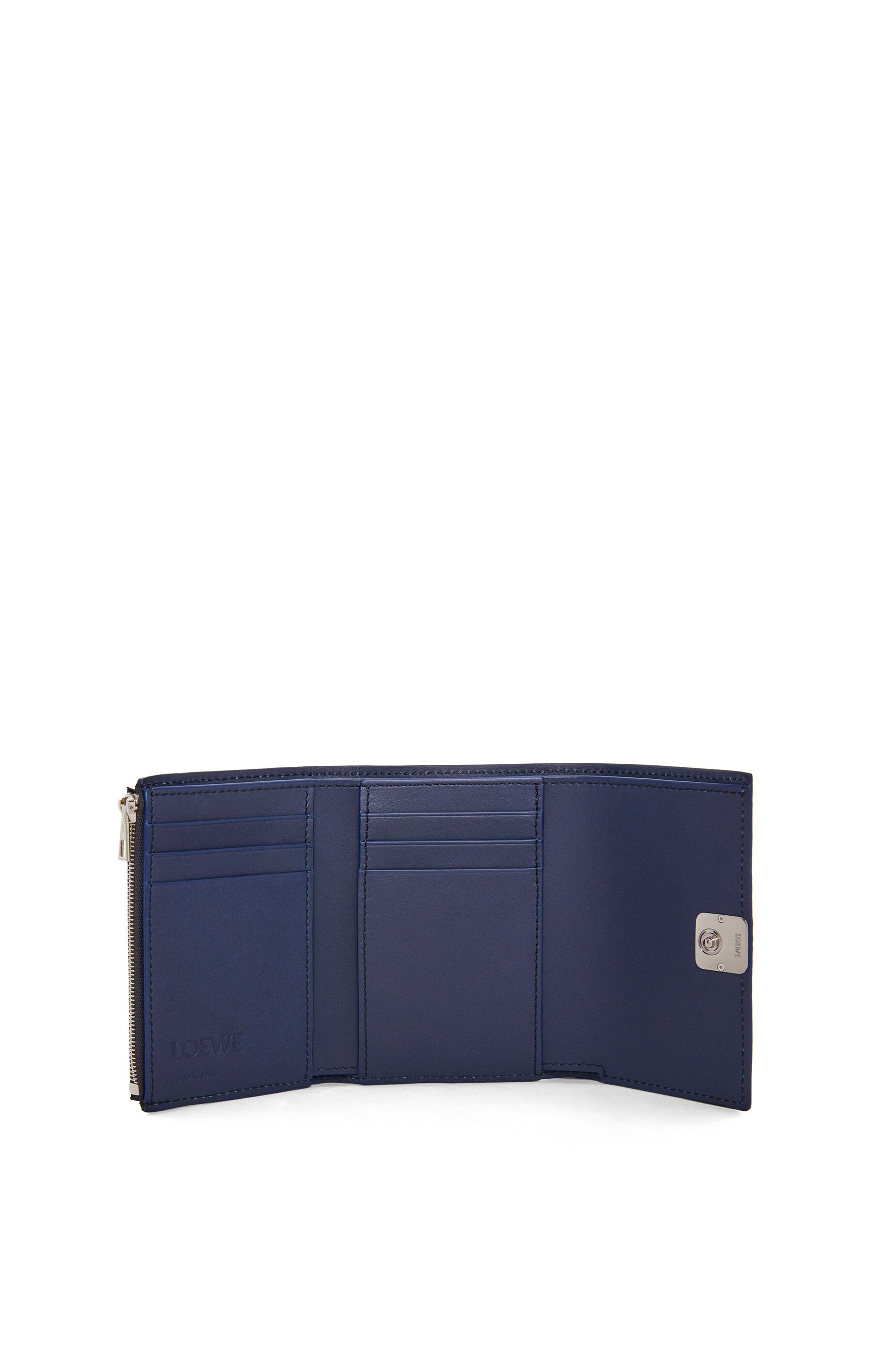 Anagram small vertical wallet in pebble grain calfskin - 2