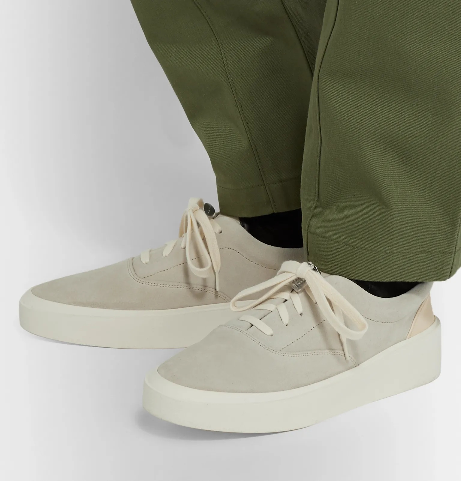 101 Leather-Trimmed Suede Sneakers - 13