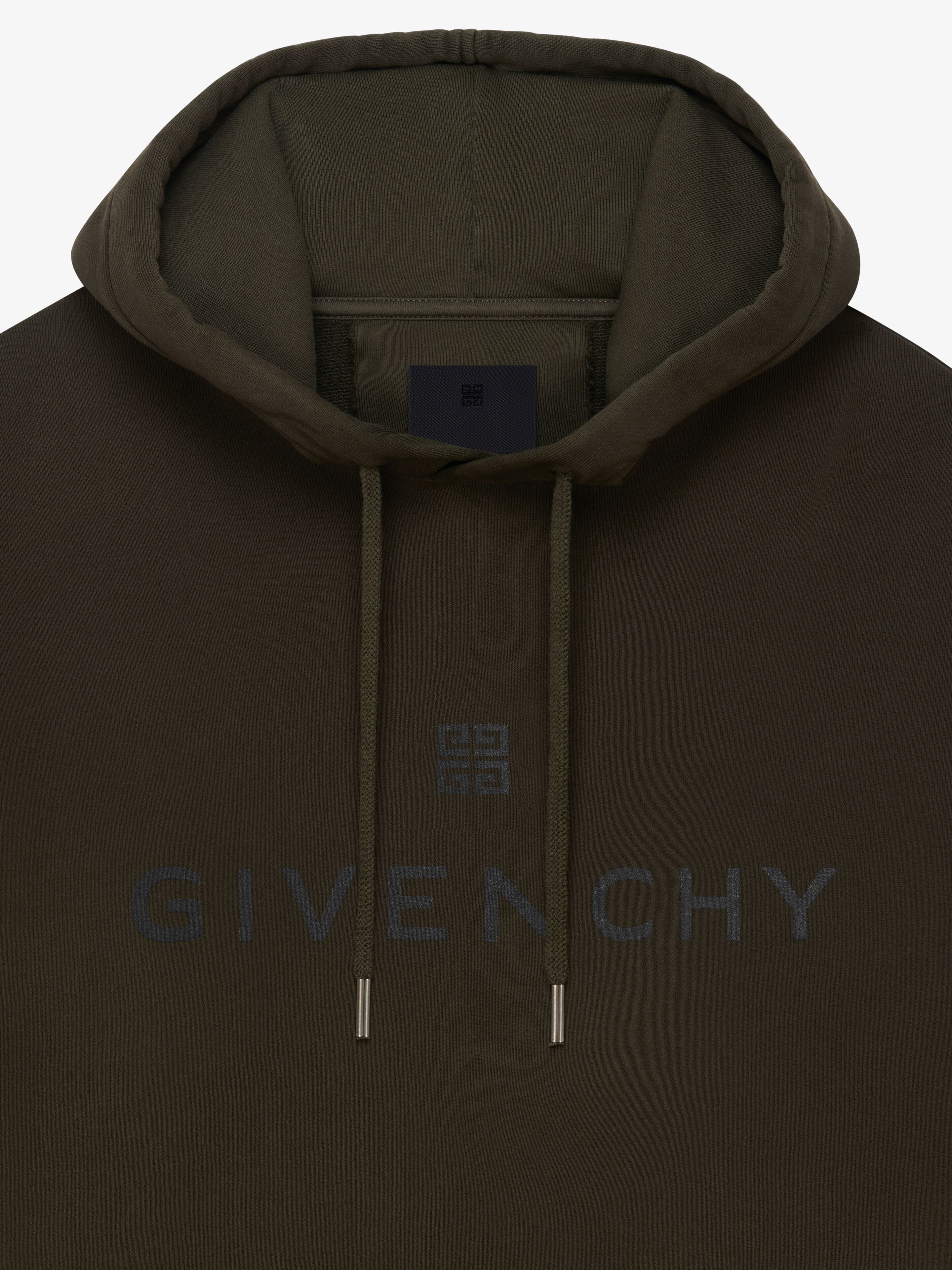 SLIM FIT HOODIE IN PRINTED FELPA - 5