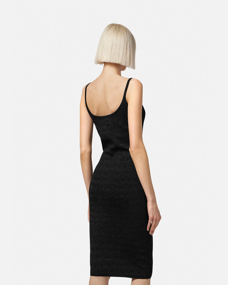 Croc-Jacquard Knit Mini Dress 4