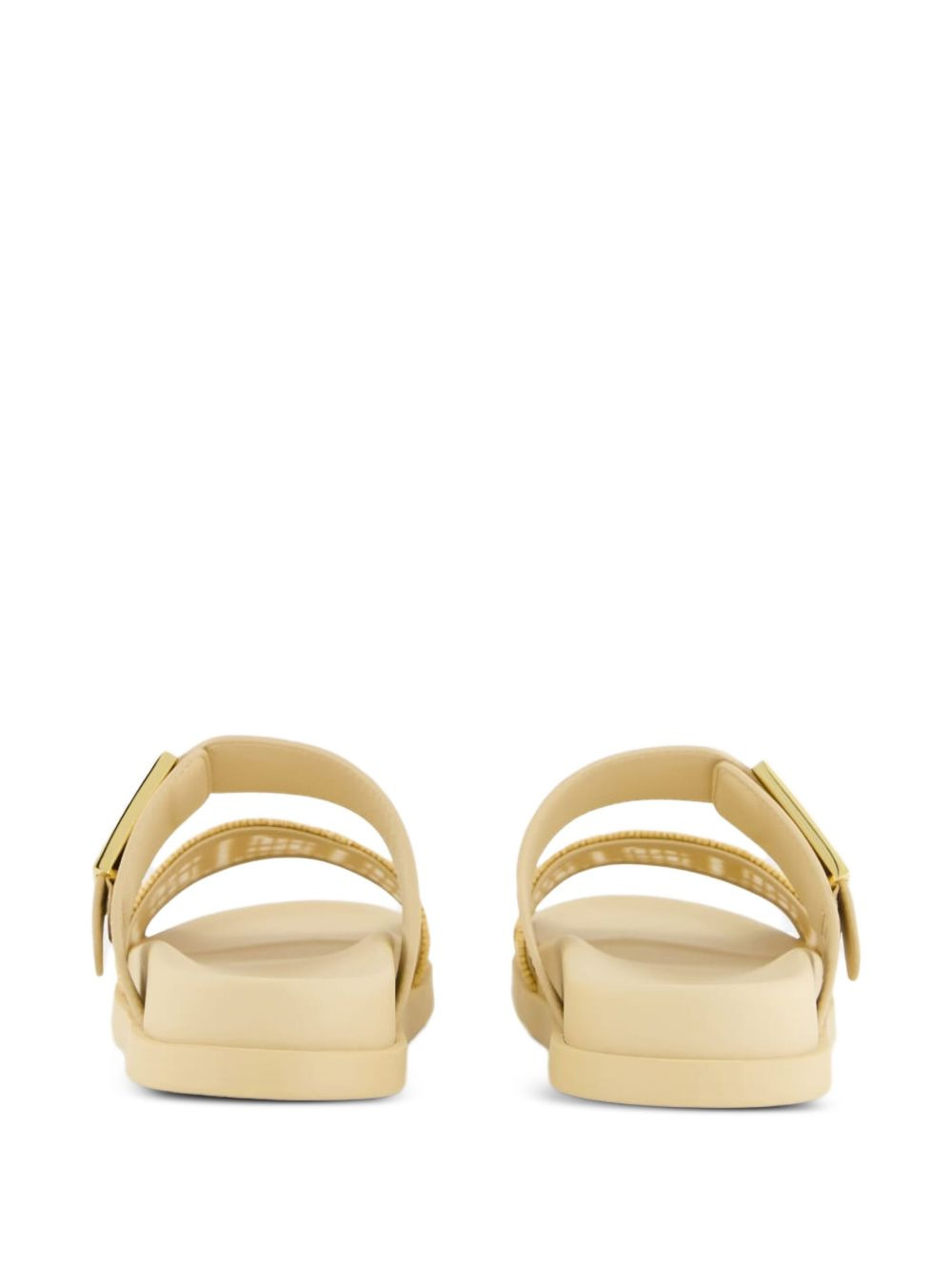 Feel buckle woven sandals - 3