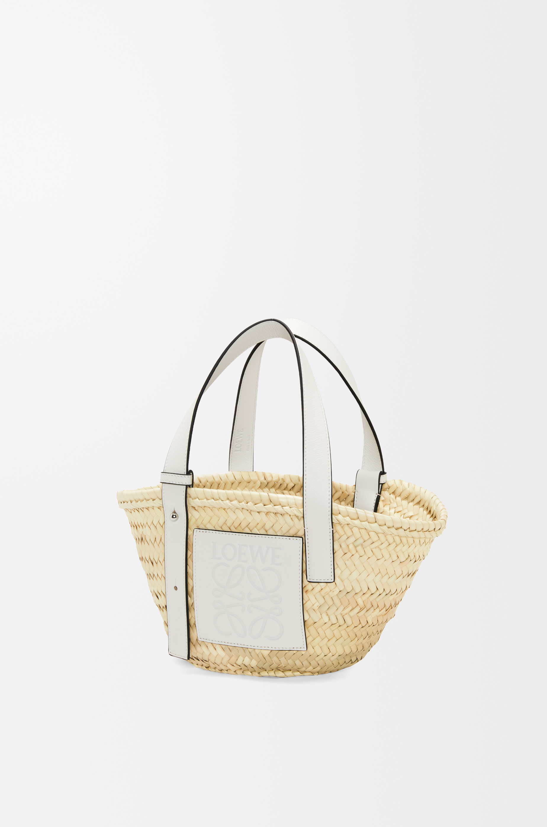 Small Basket bag in palm leaf and calfskin - 3