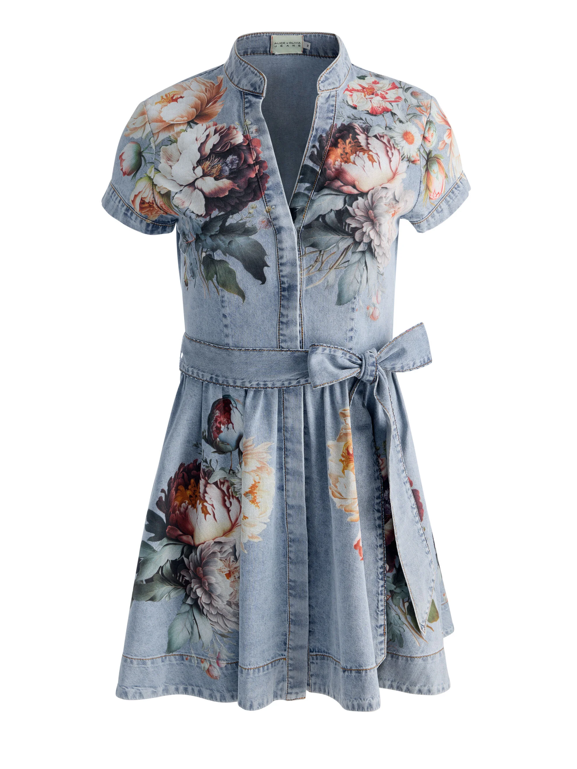 LUCY MINI DENIM SHIRT DRESS - 1