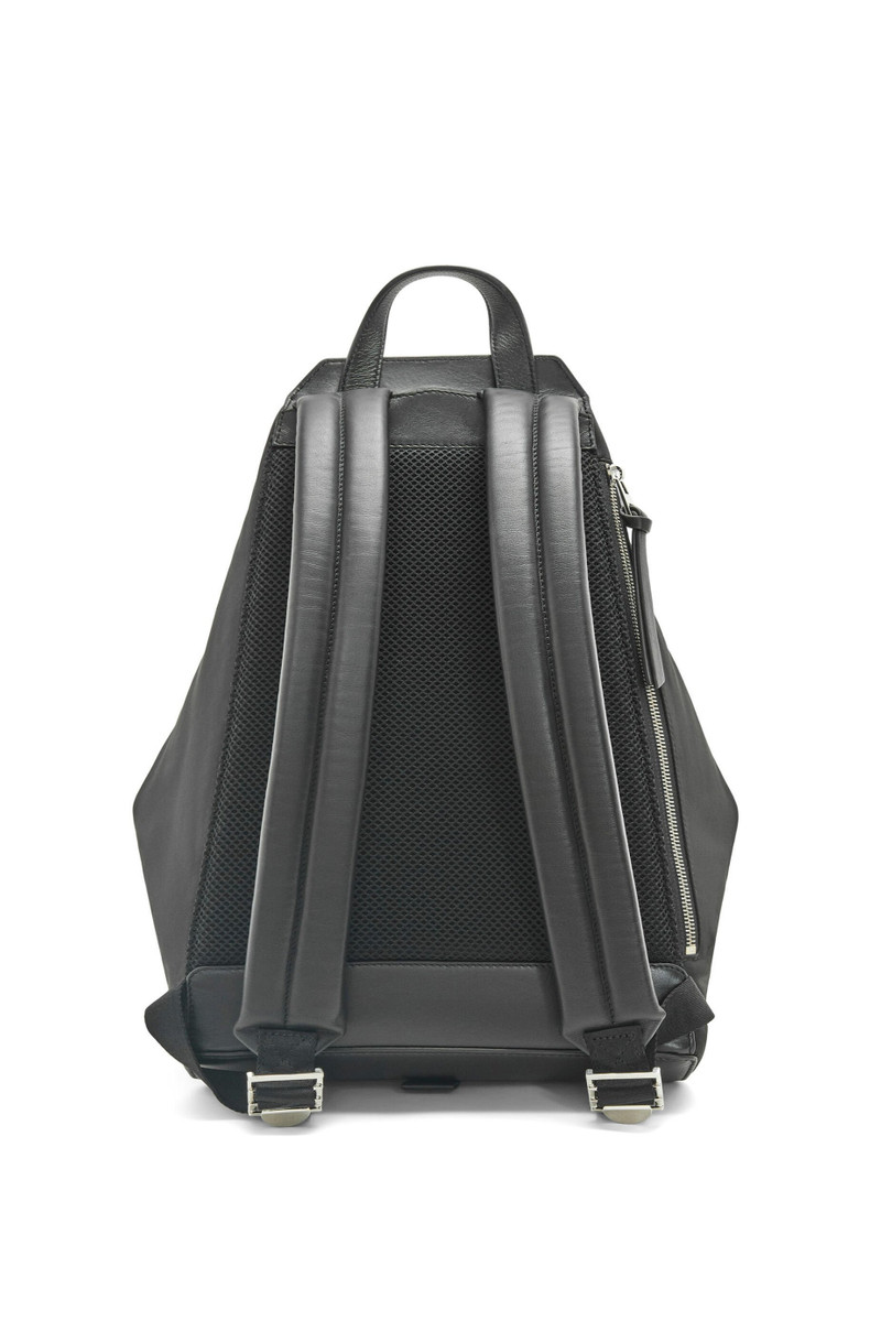 Small Convertible backpack in nylon and calfskin 4