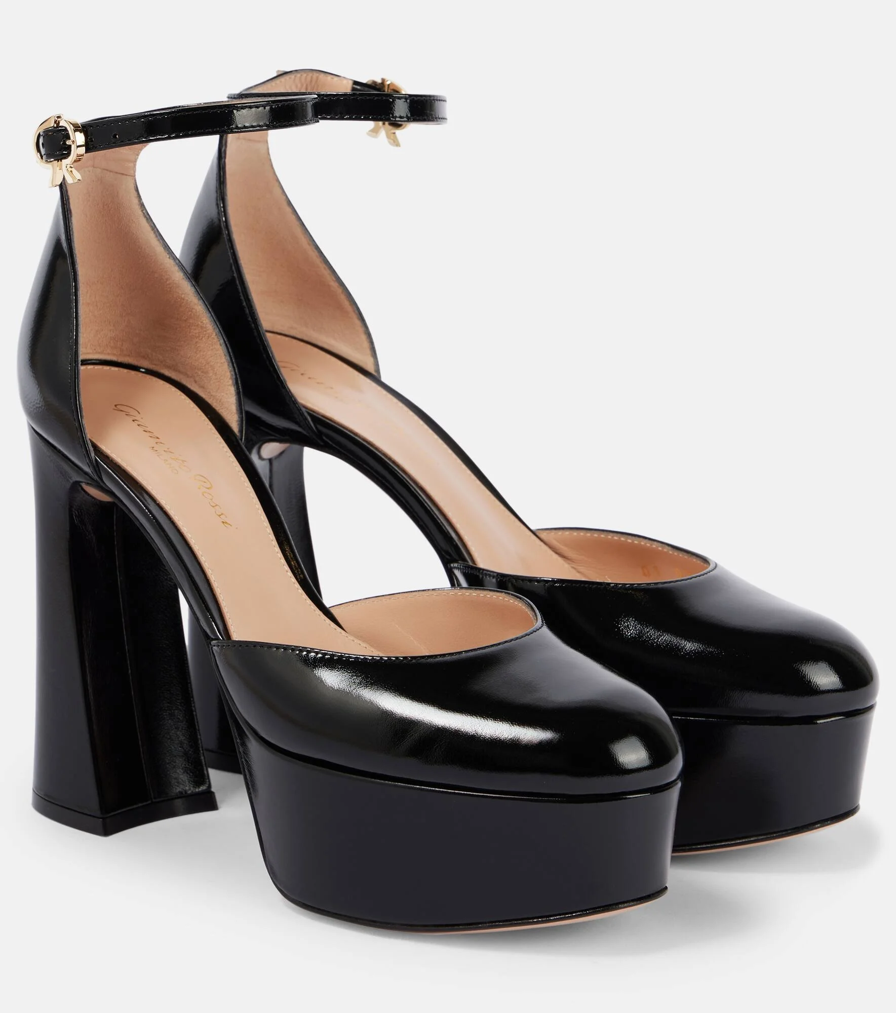Bessie 100 patent leather platform pumps - 1