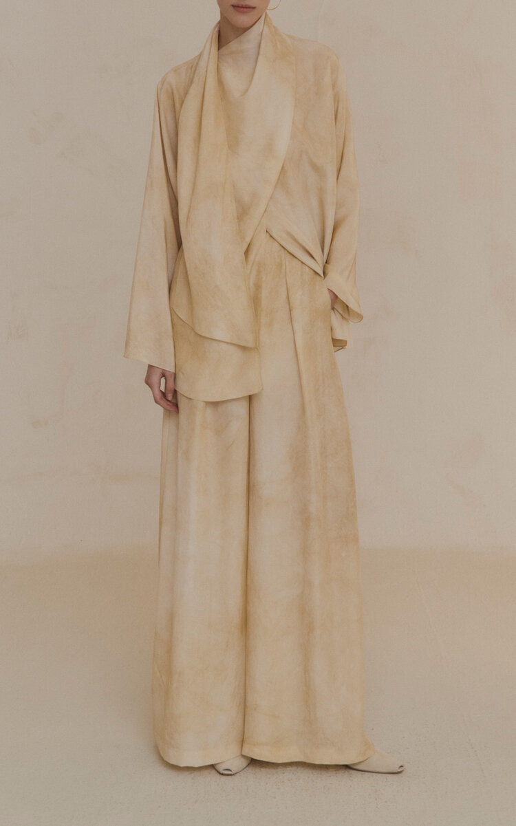 Dream Silk Wide-Leg Pants ivory - 2