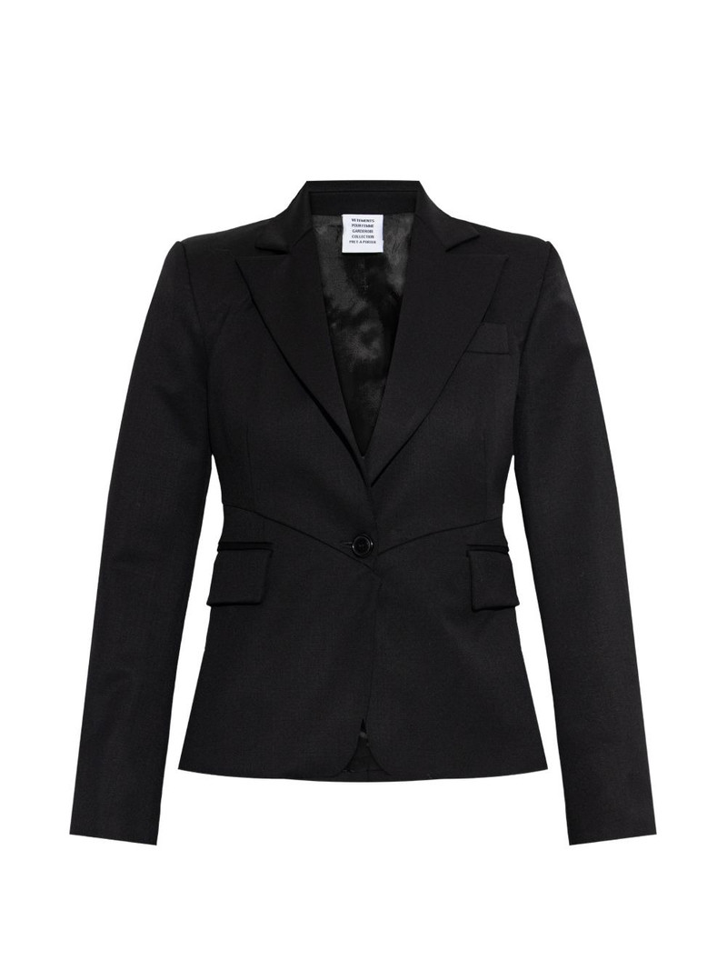 button wool blazer 1