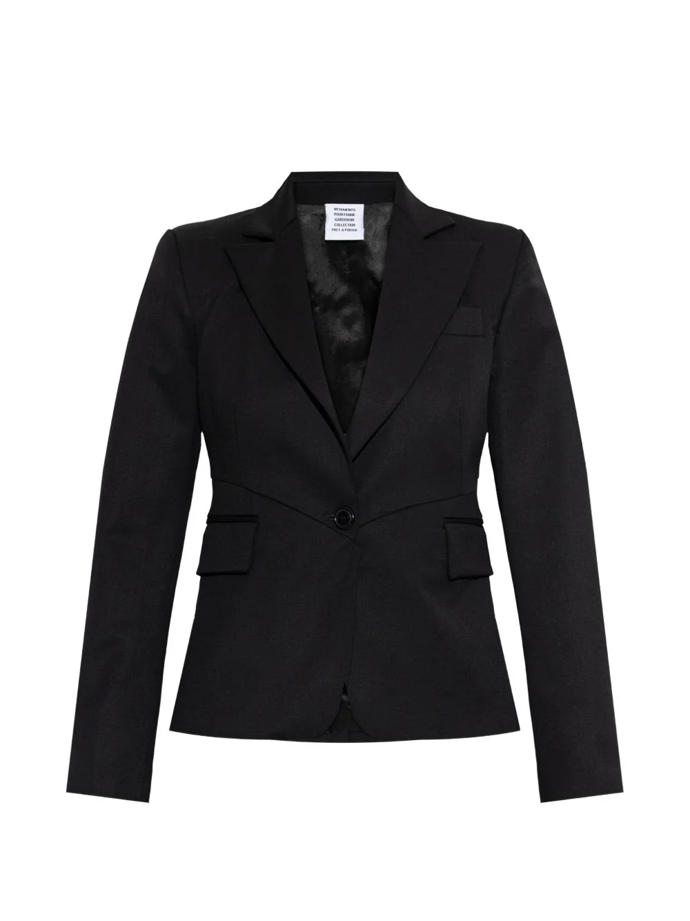 button wool blazer - 1
