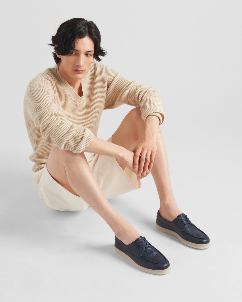 Prada Leather lace-up shoes outlook