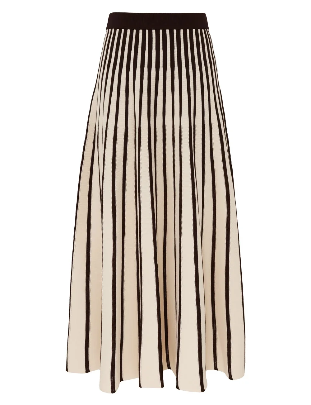 CLASH STRIPE MIDI SKIRT - 1