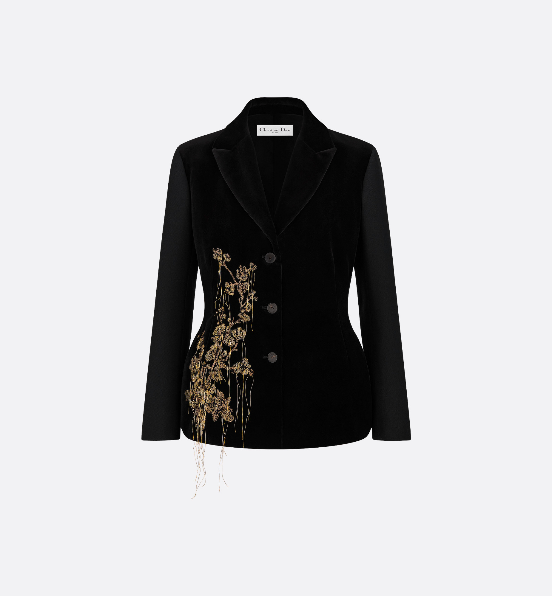 Embroidered Fitted Jacket - 1