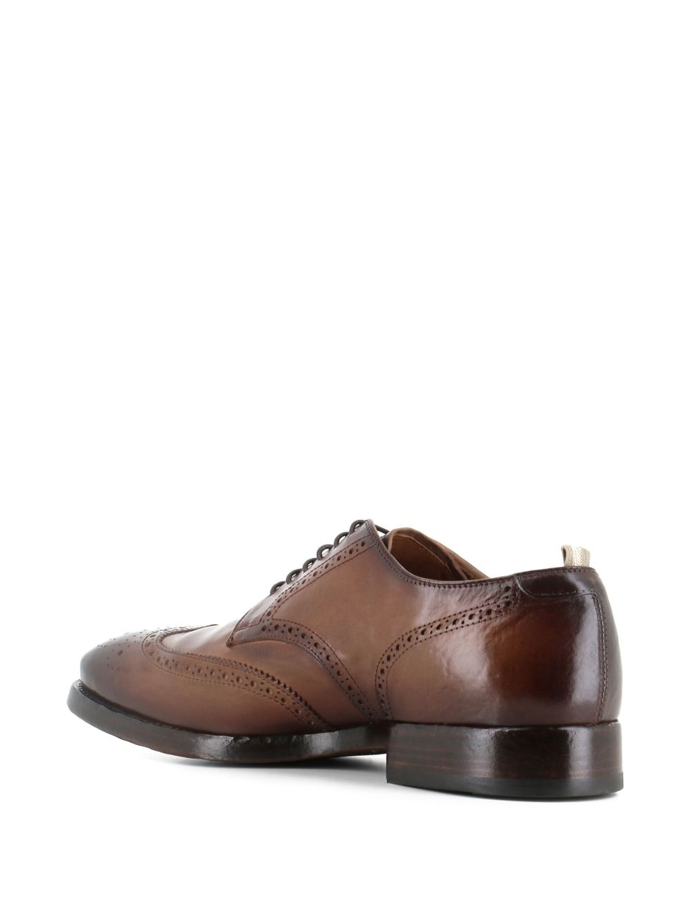 leather wingtip brogues - 3