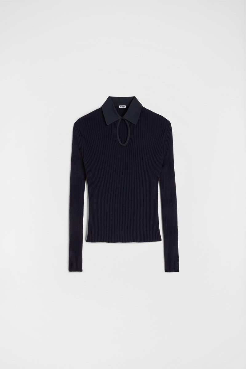 Wool Knit Polo T-Shirt 1