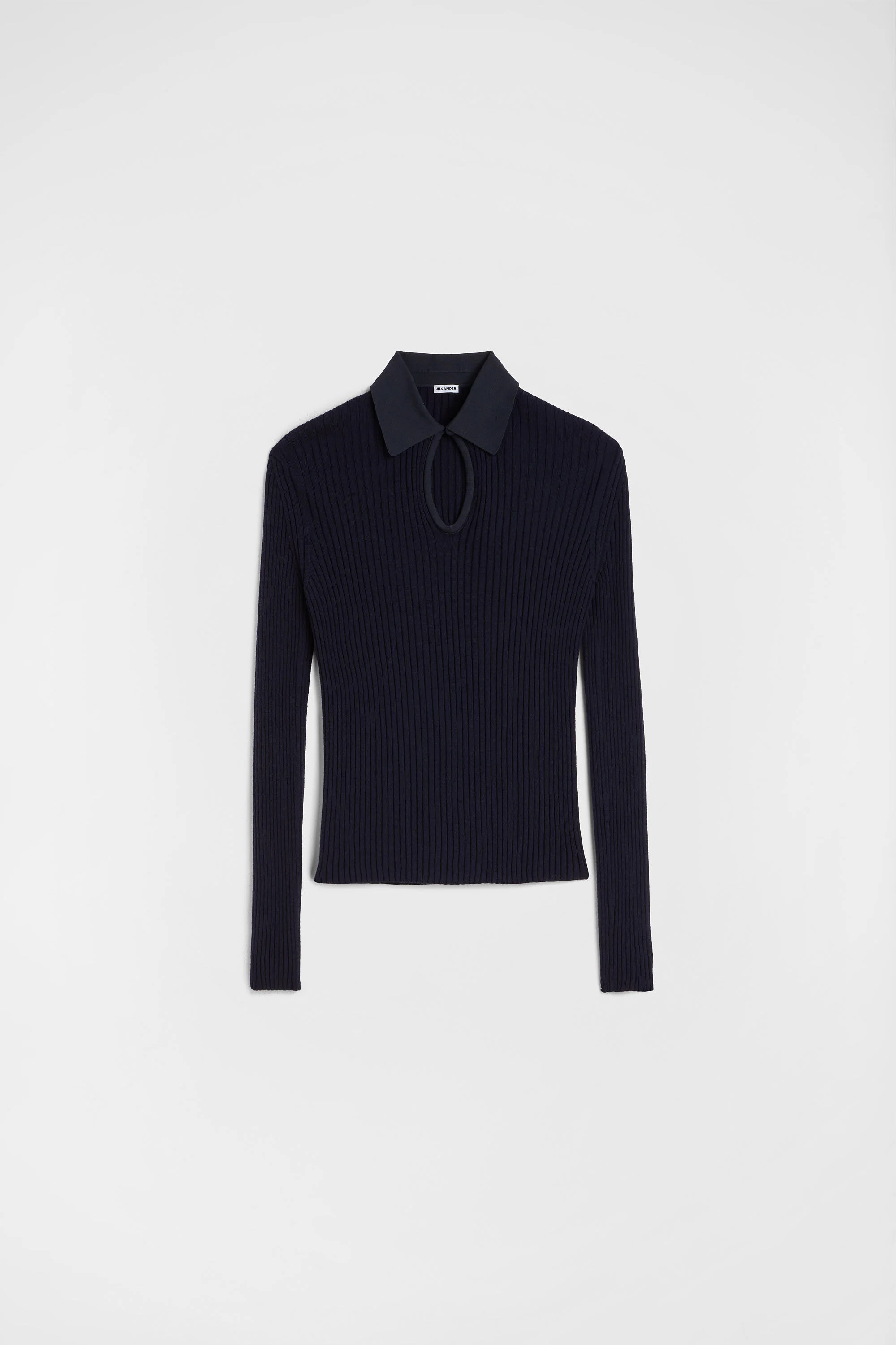 Wool Knit Polo T-Shirt - 1