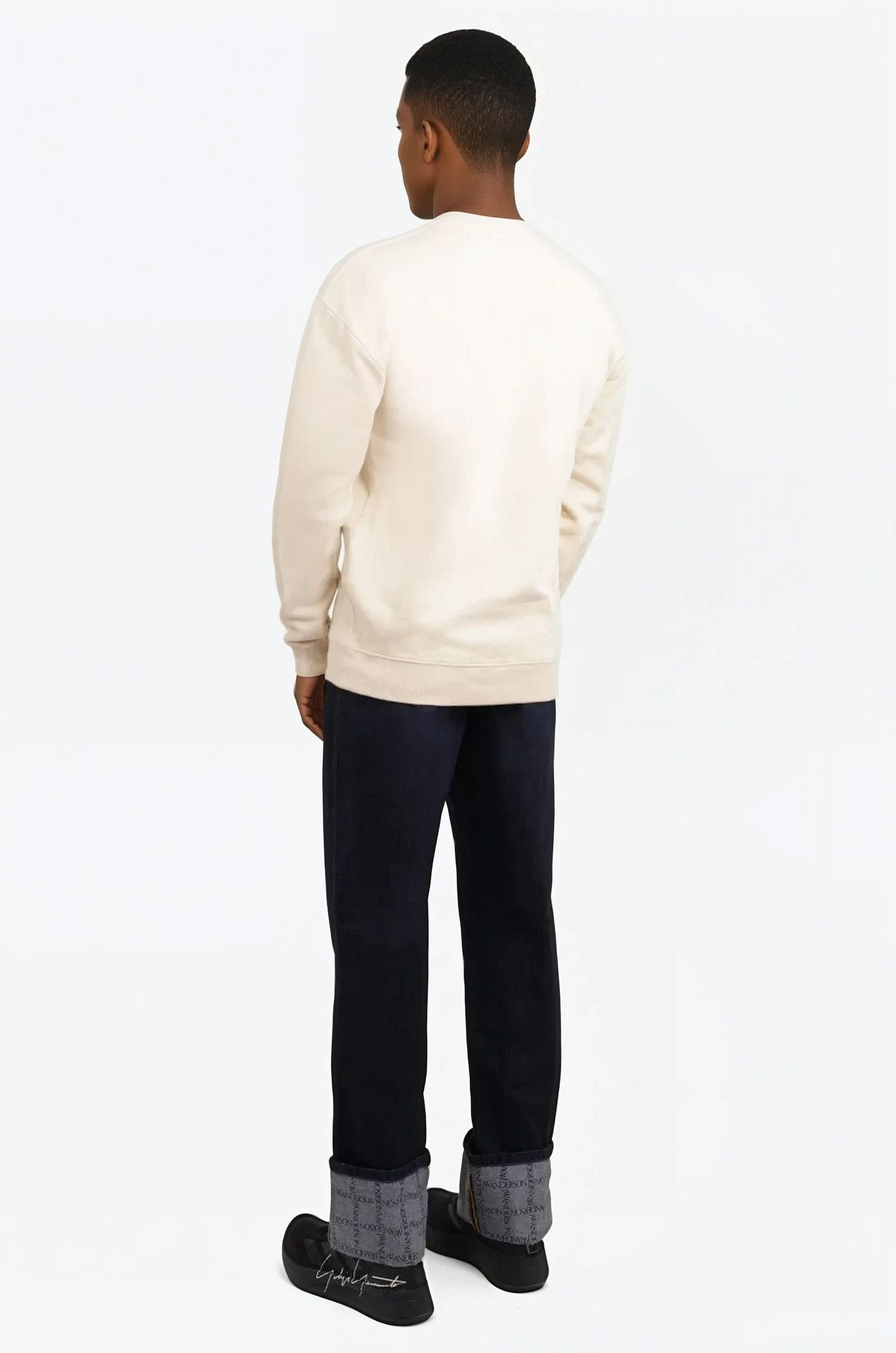 TURN UP LOGO WORKWEAR JEAN PANT | INDIGO BLUE - 3