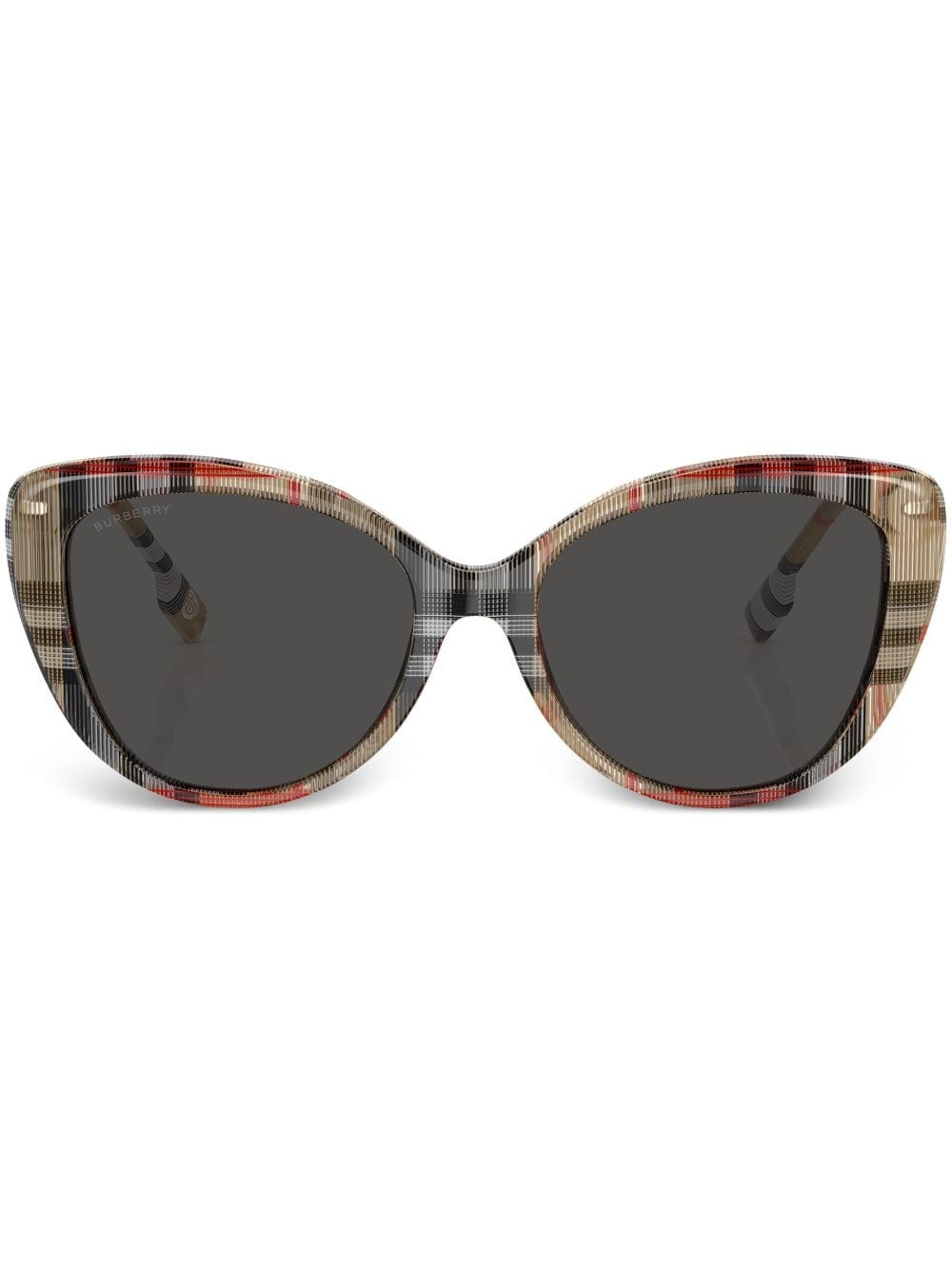 Vintage-check cat-eye sunglasses - 1