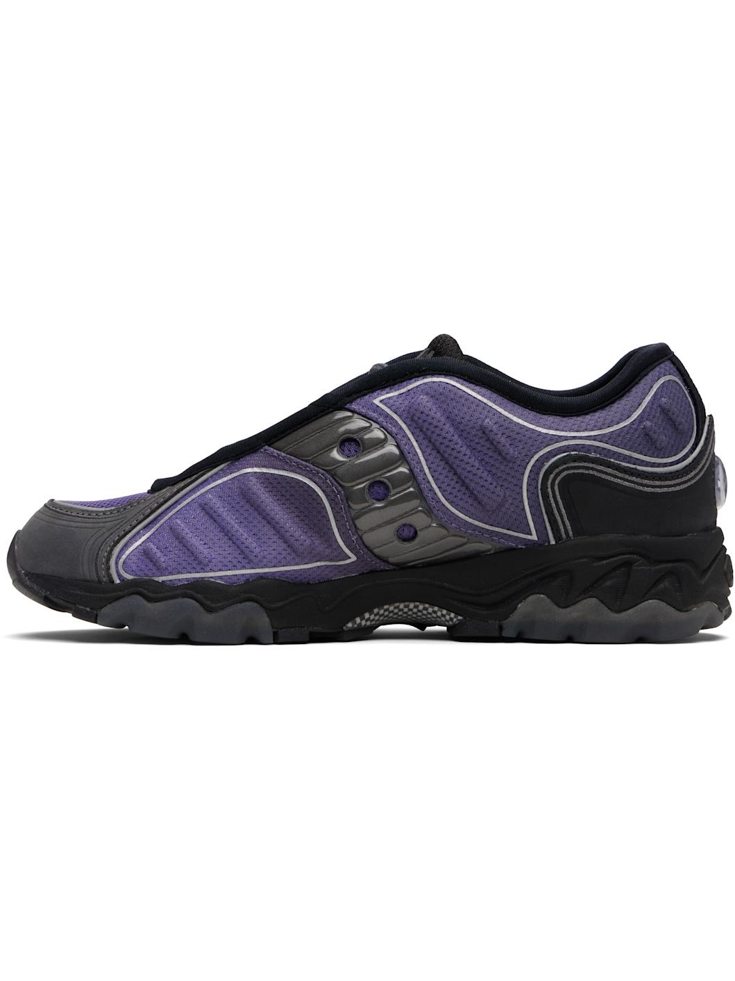 Purple & Black Matrix Fade Sneakers - 3