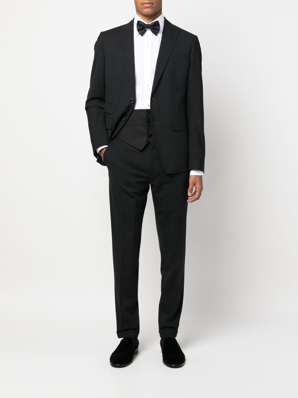 button-front cummerbund - 2