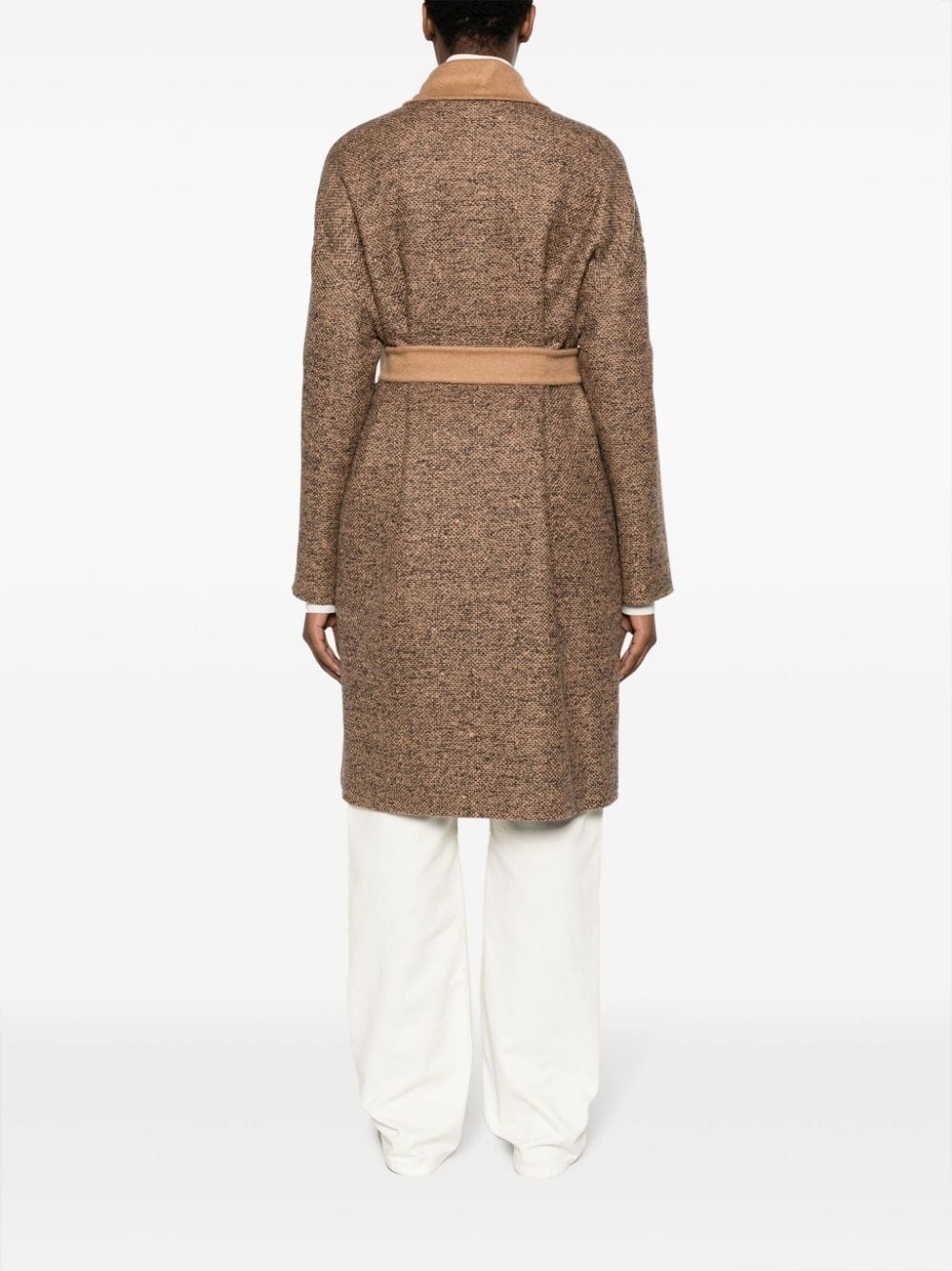 reversible camel hair-blend coat - 4