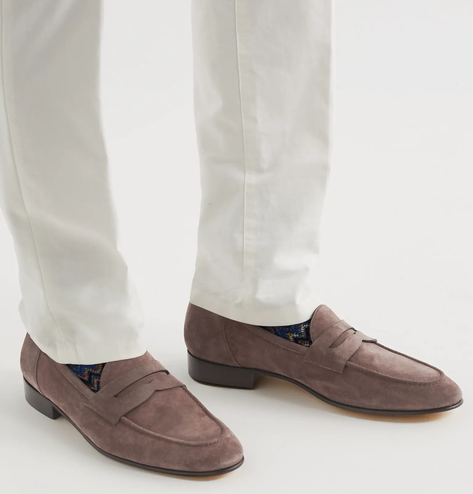 Chessing Suede Penny Loafers - 4