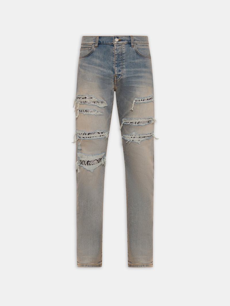 AMIRI SNAKE STUD SLIM JEAN 1