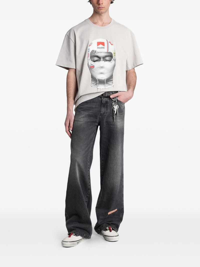 ih nom uh nit graphic-print cotton T-shirt outlook