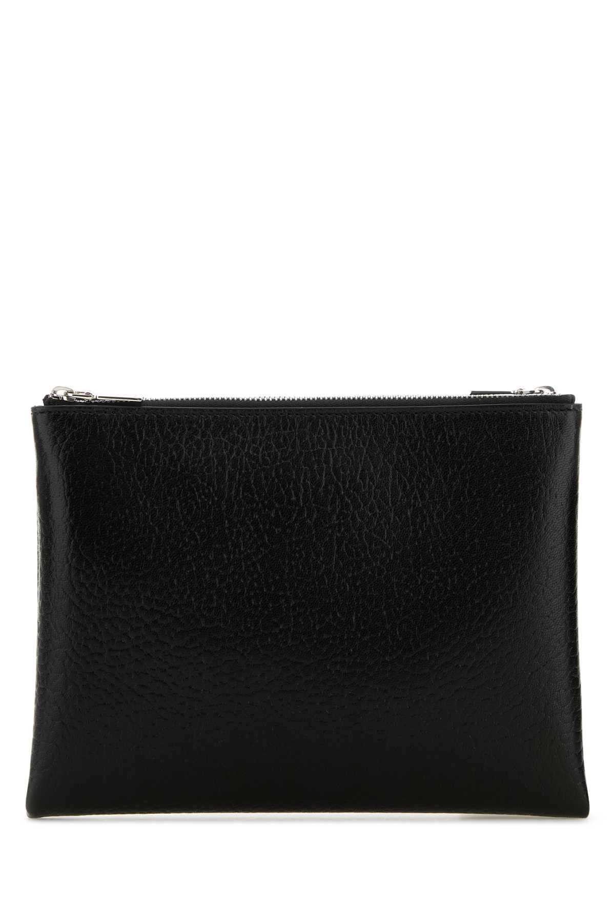 Alexander Mcqueen Women Black Leather Pouch - 3