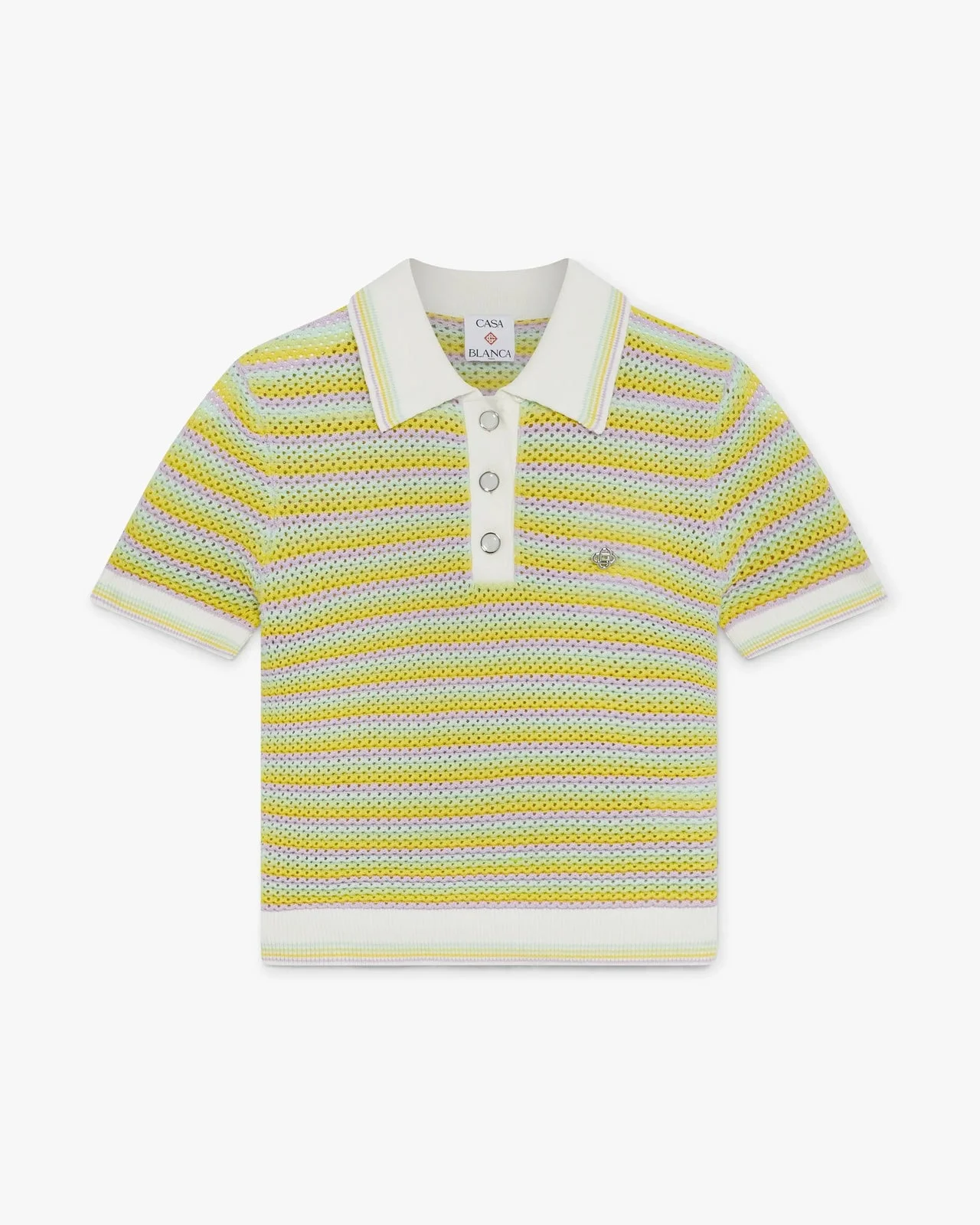 Bourgeois Striped Polo Shirt | Casablanca Paris - 1