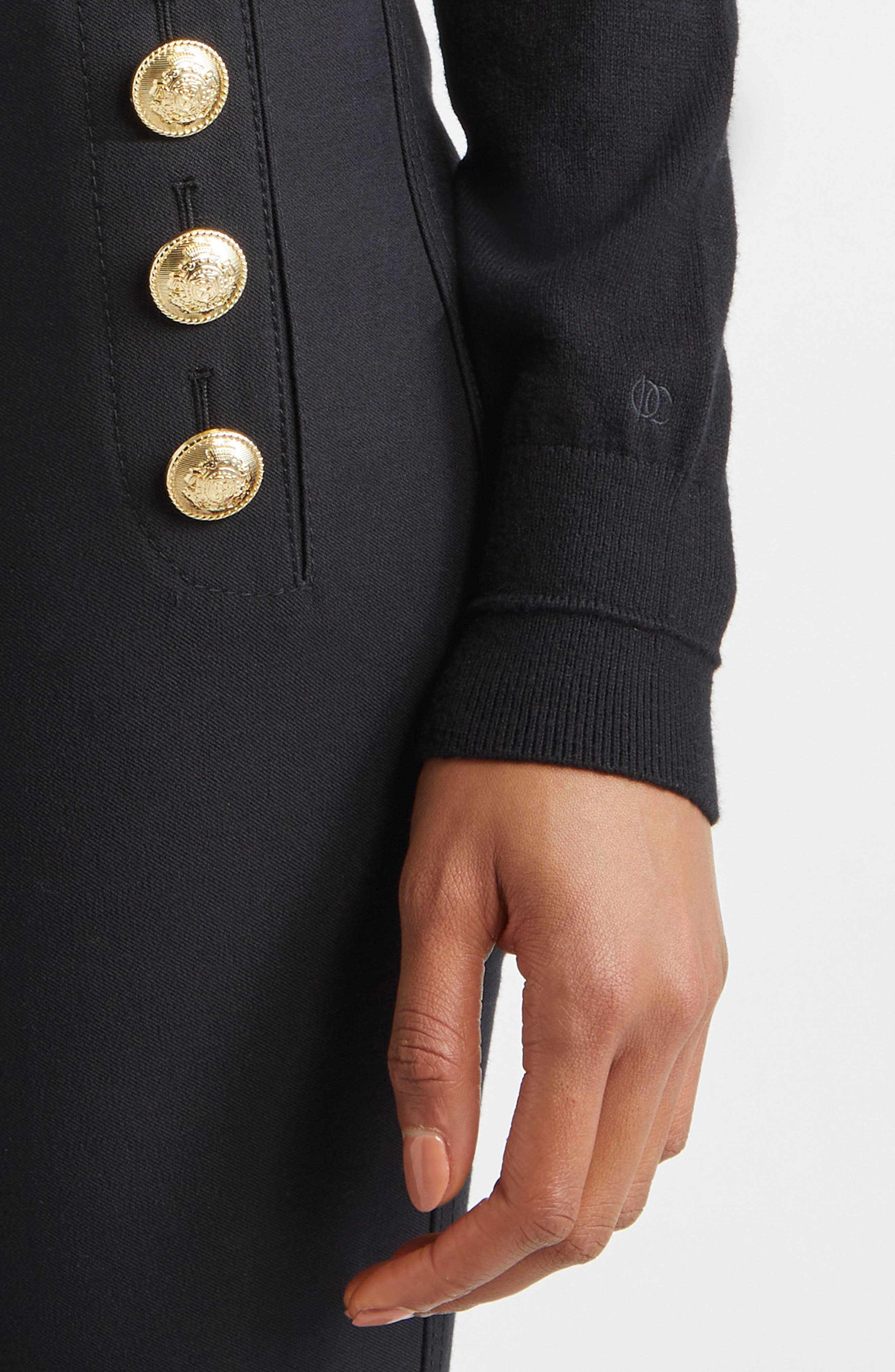Derek Lam 10 Crosby Alizee Crewneck Cotton & Cashmere Sweater in Black at Nordstrom - 5