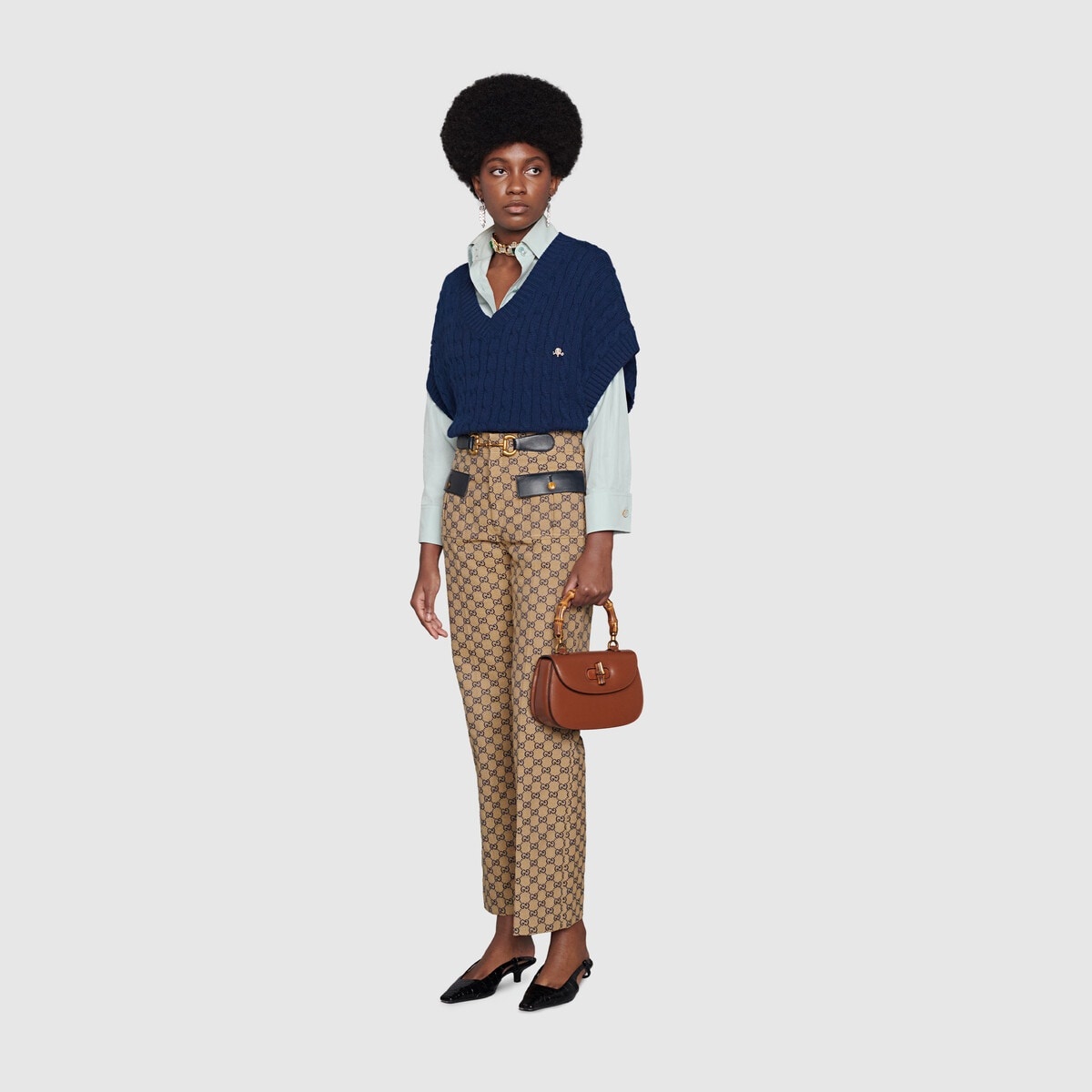 GG canvas pants with Horsebit - 2