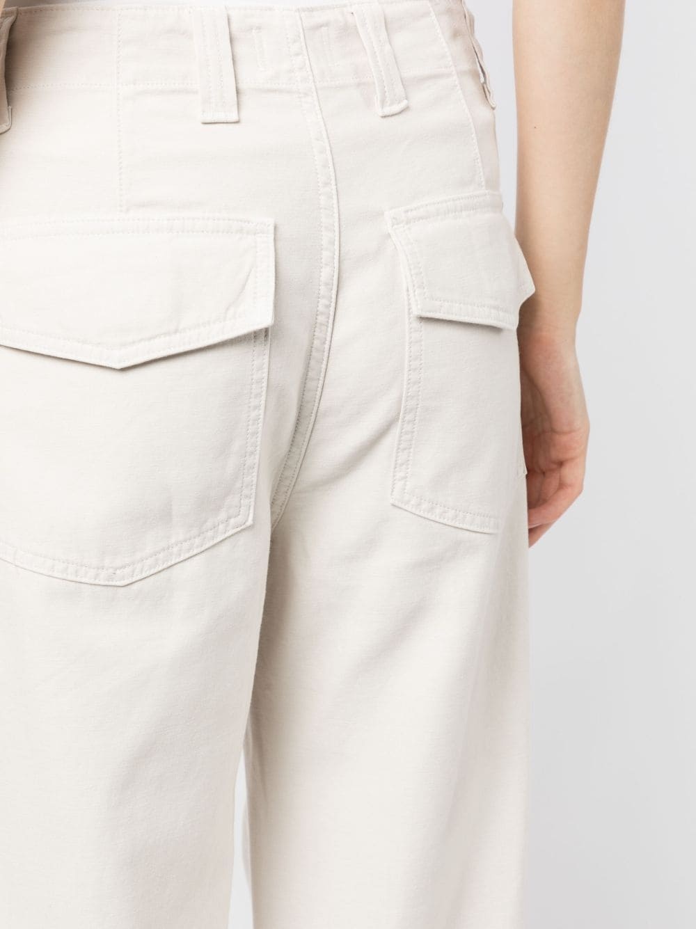 Paloma cotton wide-leg trousers - 5