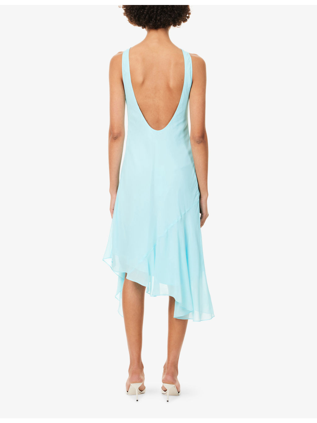 Danka Twist-Back Woven Midi Dress - 4