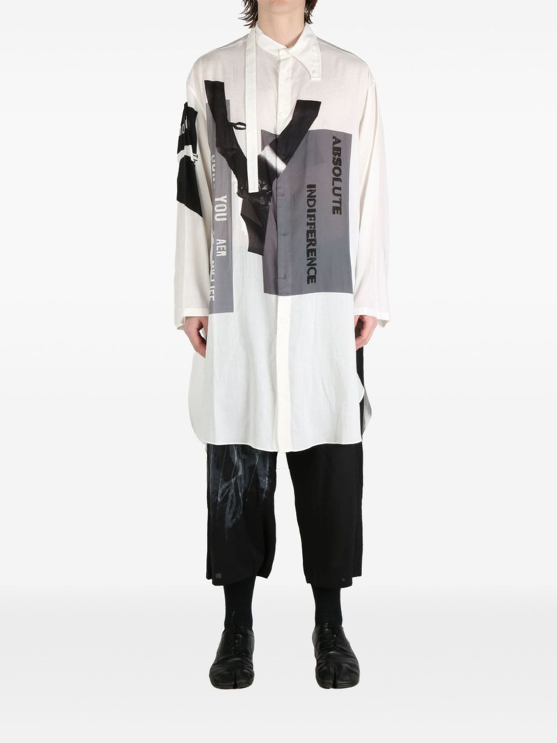 Yohji Yamamoto printed shirt outlook