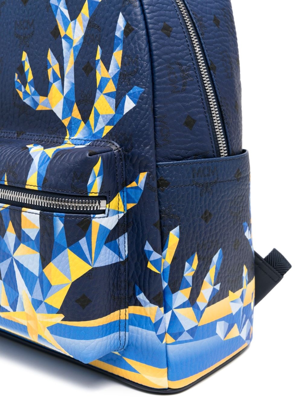 geometric-print backpack - 4
