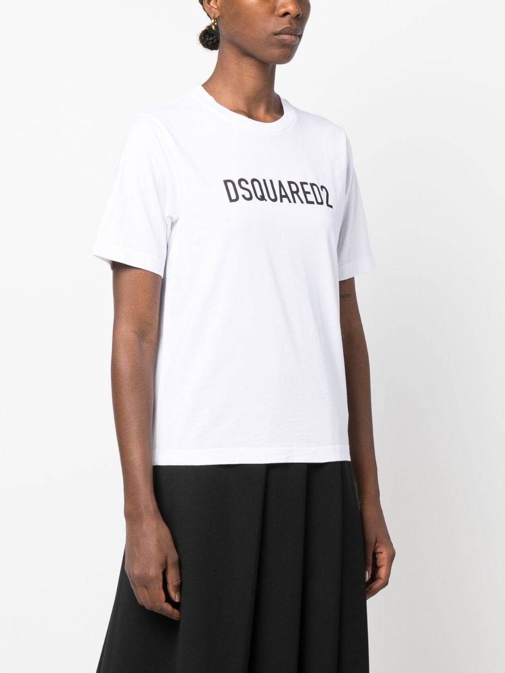 logo-print cotton T-shirt - 3