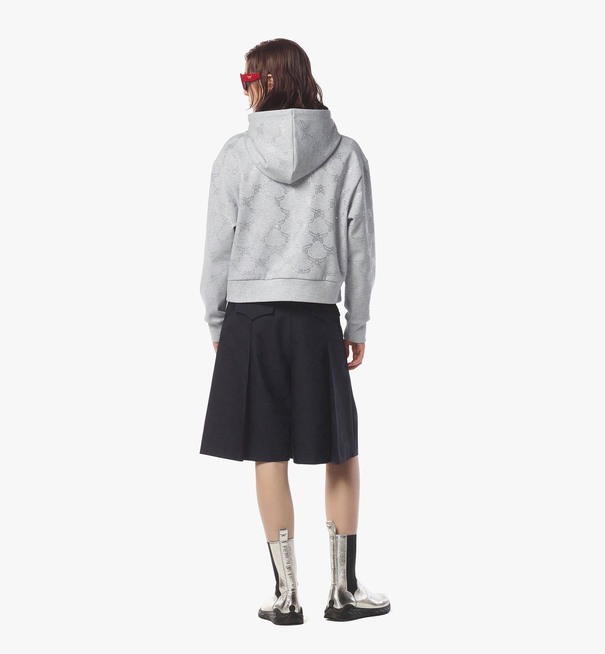 Crystal Monogram Ponte Hoodie - 4
