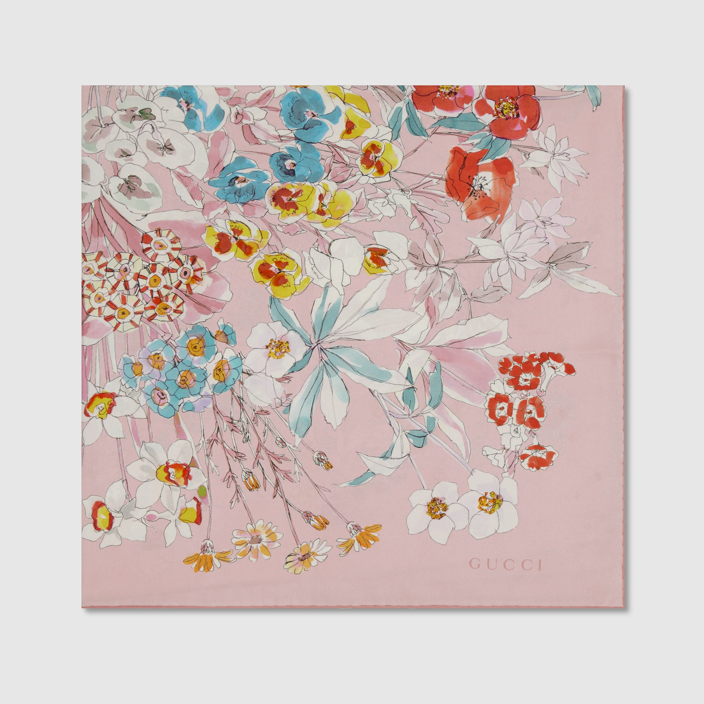 Printed silk carré - 2