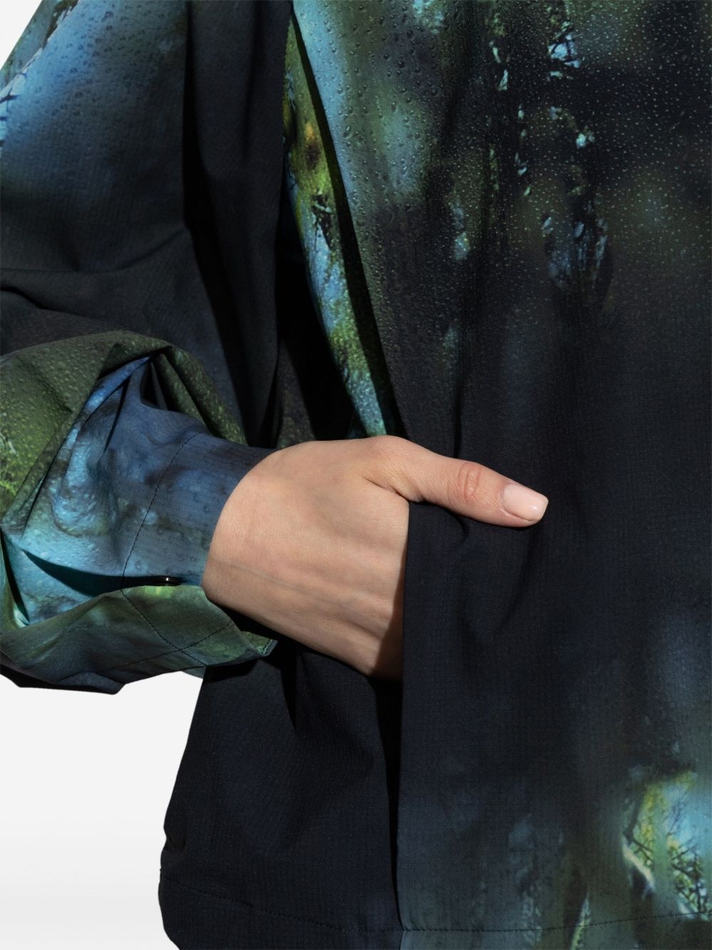 graphic-print jacket - 5