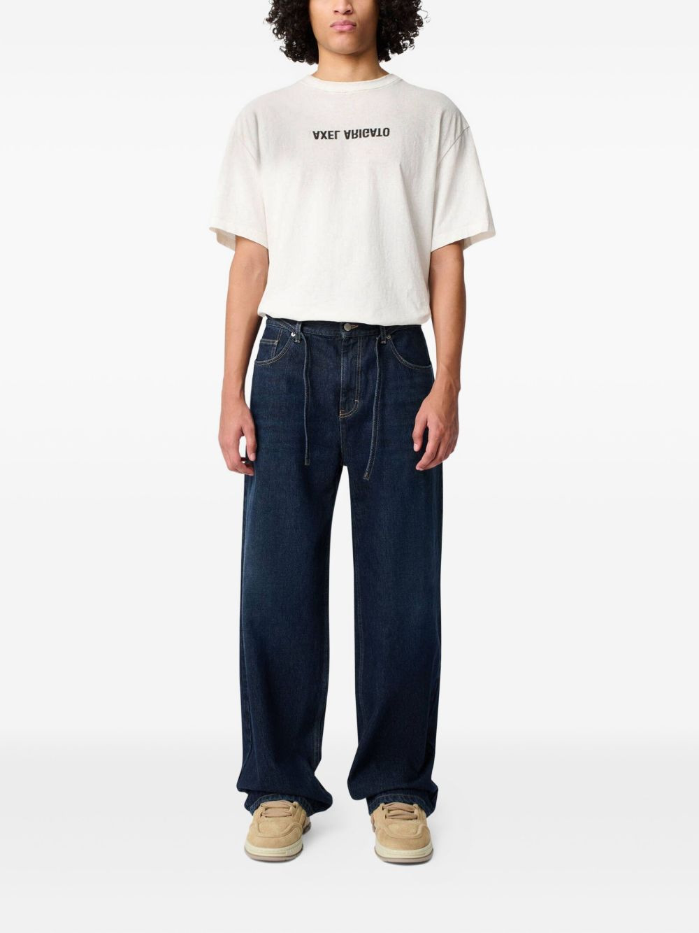Arigato drawstring-fastening jeans - 2